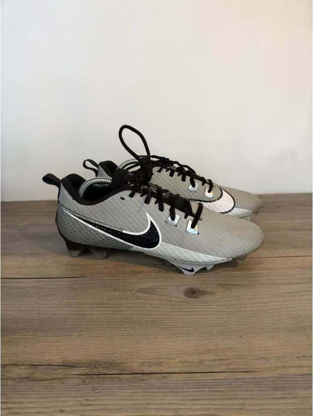 Nike Vapor Edge Pro 360 2 Football Cleats Grey White Black Men 9.5 DA5455-002
